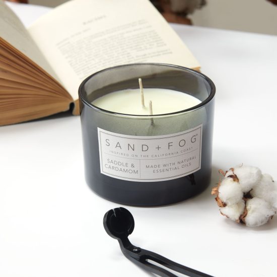 Lifestyle product photography in natural setting for independent brand